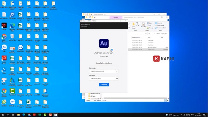 Tiếp tục cài đặt