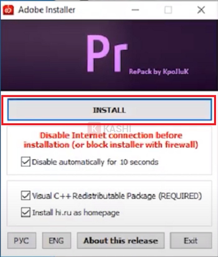 Tiến hành cài đặt 