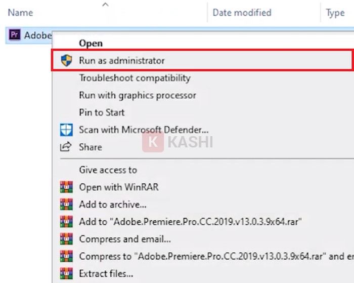 Chạy file cài đặt