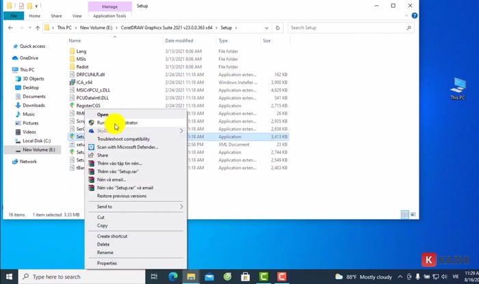 Run as administrator