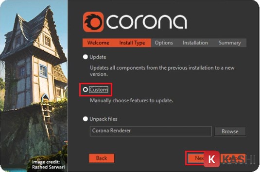 Chọn chế độ cài đặt