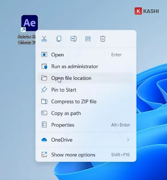 Mở thư mục cài đặt