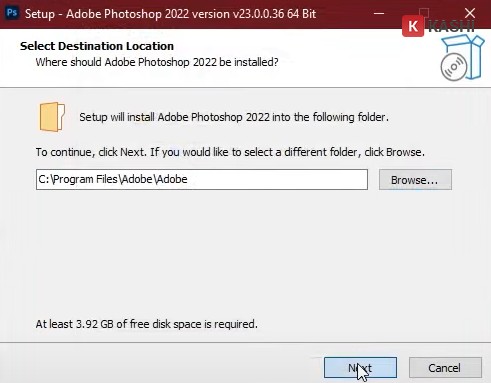 Chọn đường dẫn cài đặt