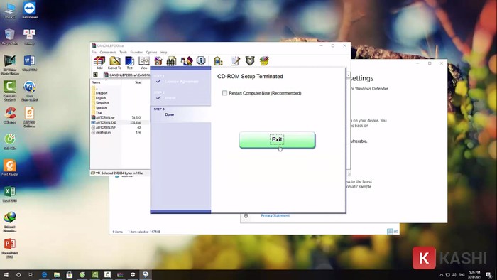 Các bước cài đặt Driver Canon 2900