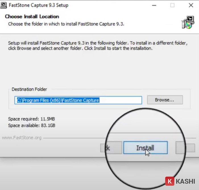 Cài đặt FastStone Capture
