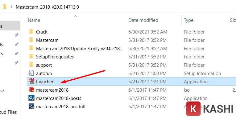 Chạy file launcher