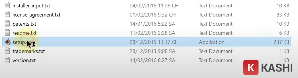 Mở file cài đặt