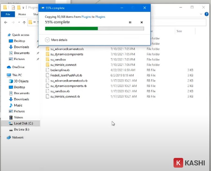 Sao chép file Plugin vào thư mục Plugins