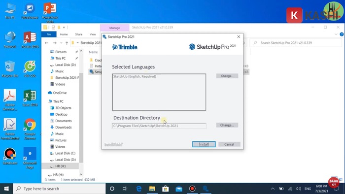 Chọn “Install” để tiến hành cài đặt