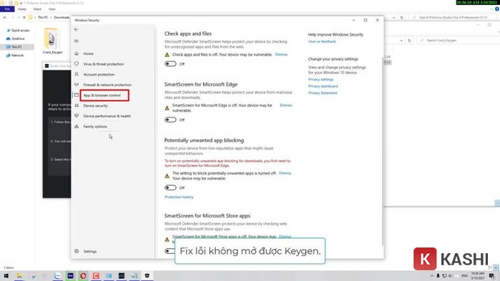 App và Browser Control 