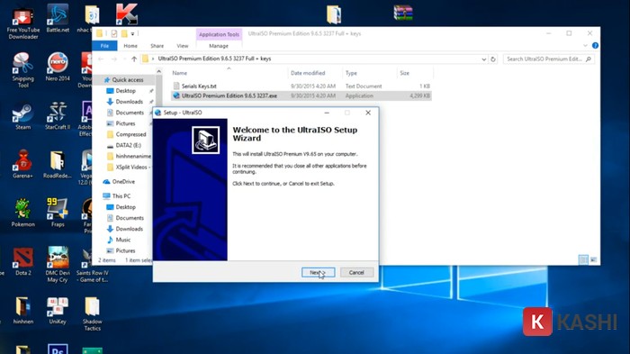Click vào “Next”