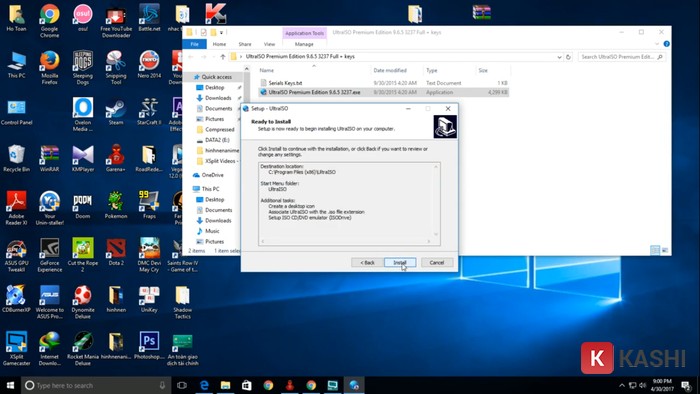 Chọn  “Install”