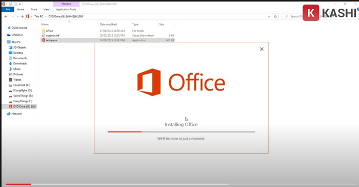 Chạy file Setup Visio 2016