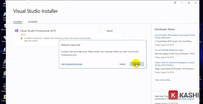 Click vào "Not now"