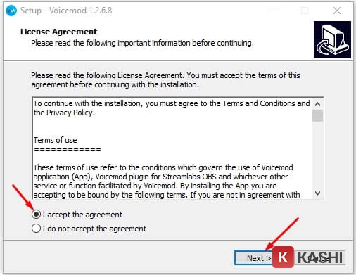 Chấp nhận điều khoản