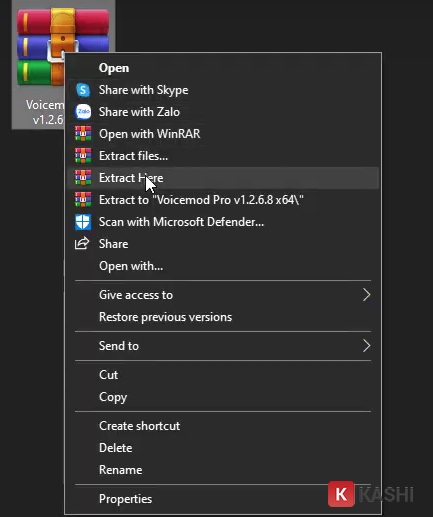 Giải nén Voicemod Pro
