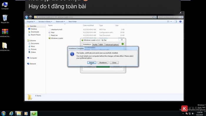 Khởi động lại