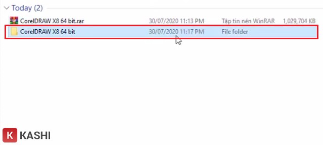 Mở file đã giải nén