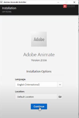 Nhấn “Continue”