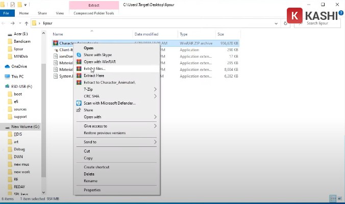 Giải nén file cài đặt