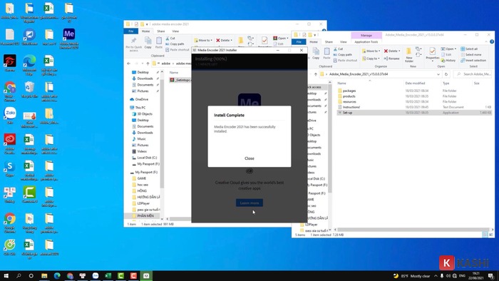 Hoàn tất cài đặt