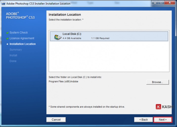 Chọn đường dẫn