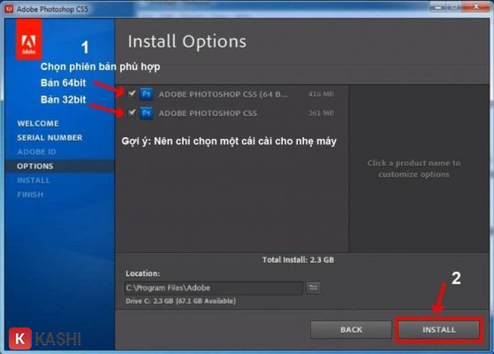 Nhấn lệnh “Install”