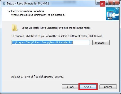 Chọn đường dẫn cài đặt
