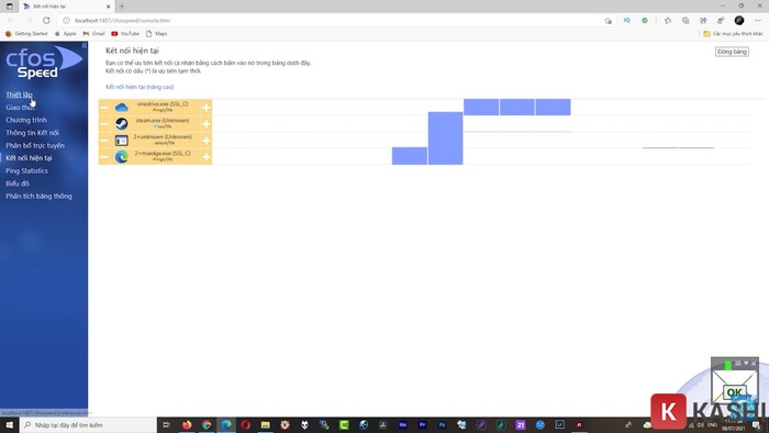 Giao diện cFosSpeed