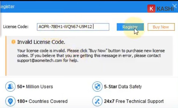 Nhập key bản quyền