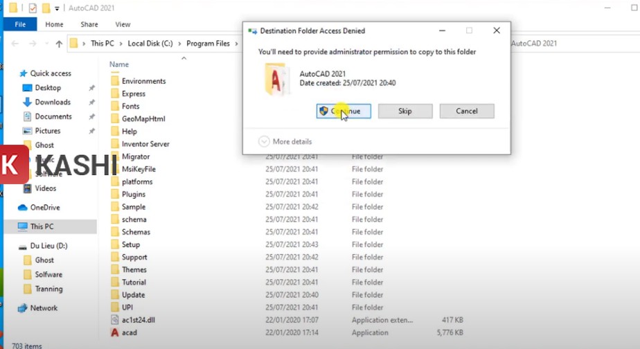 Nhấn “Continue” 