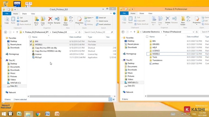 Copy và dán thư mục
