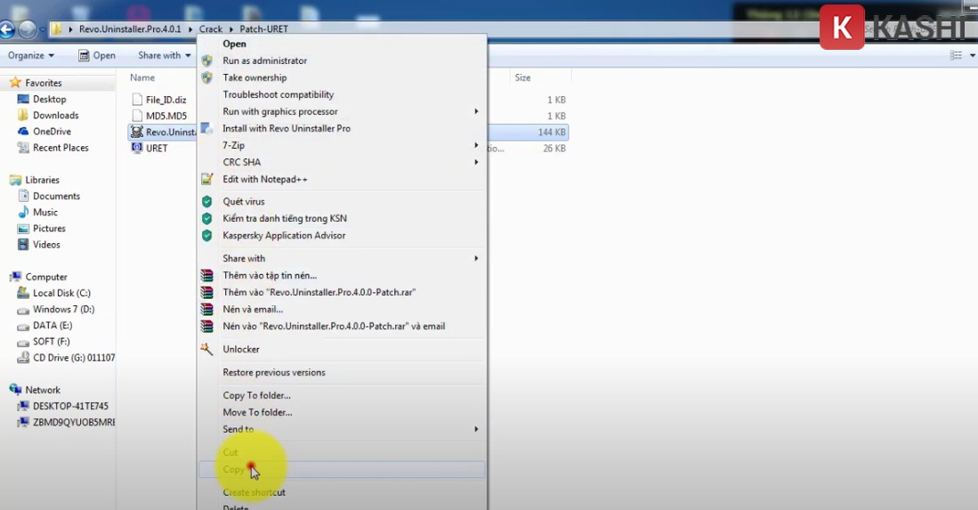 Sao chép file Patch