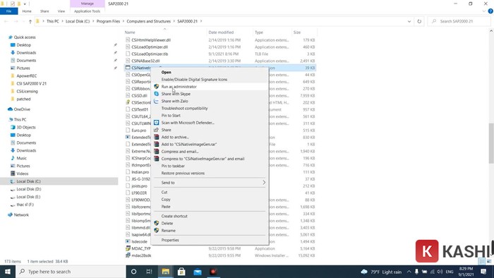 Run as administrator