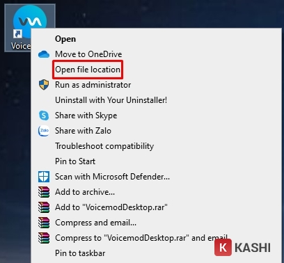 Tìm thư mục cài đặt