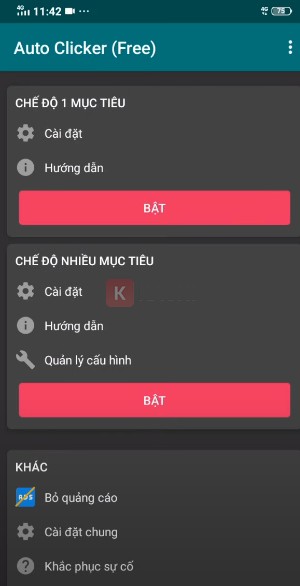 Chế độ 1 mục tiêu