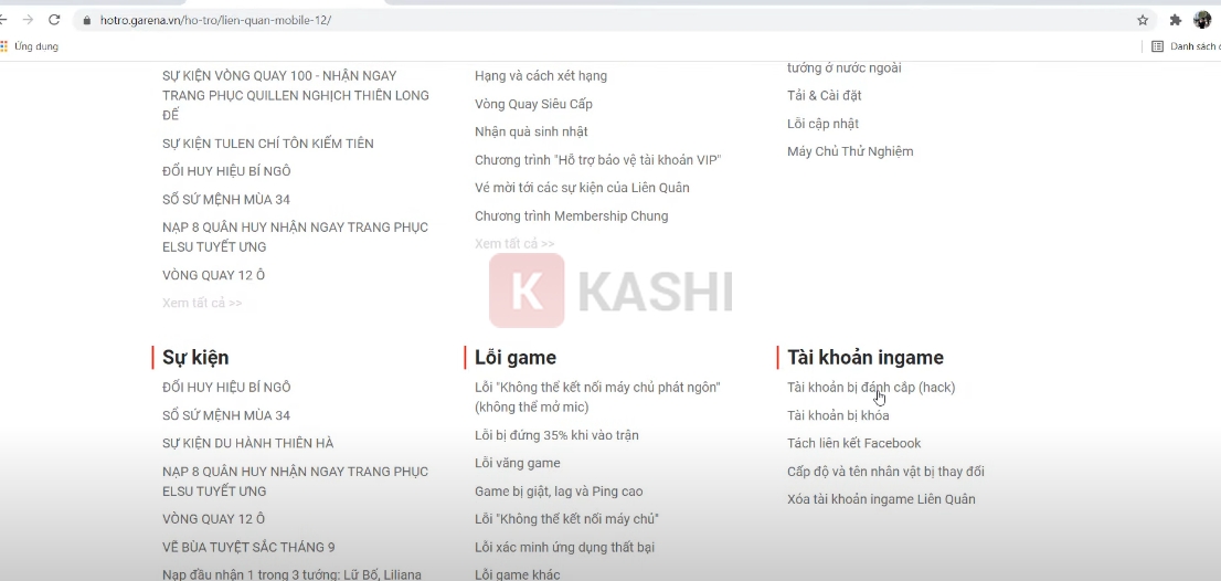 Chọn "Tài khoản bị đánh cắp"