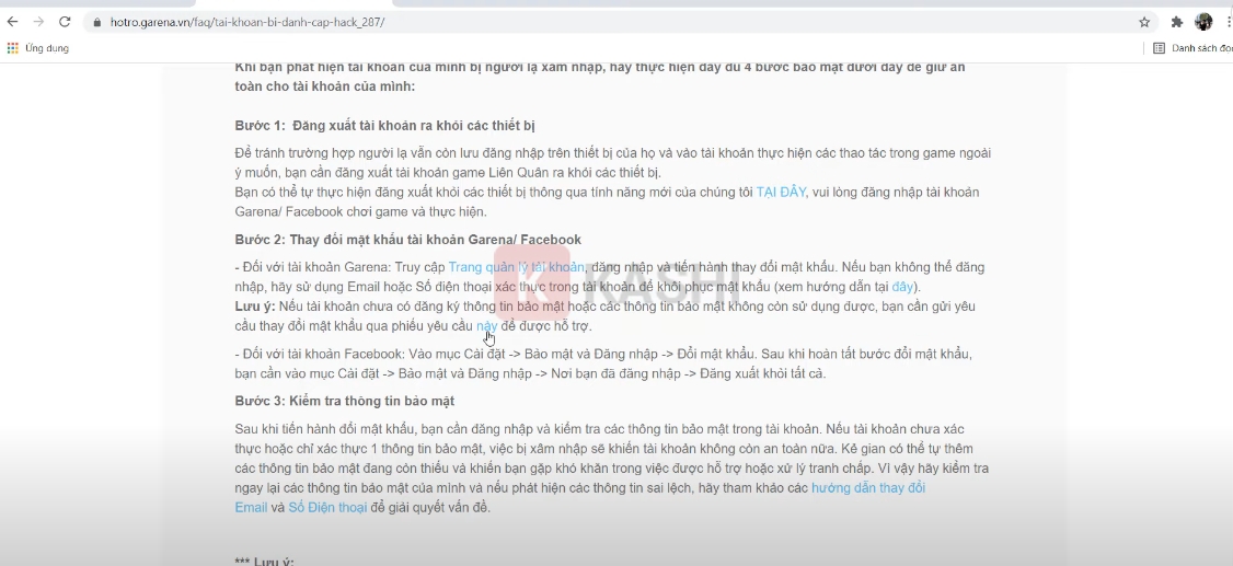 Điền phiếu yêu cầu