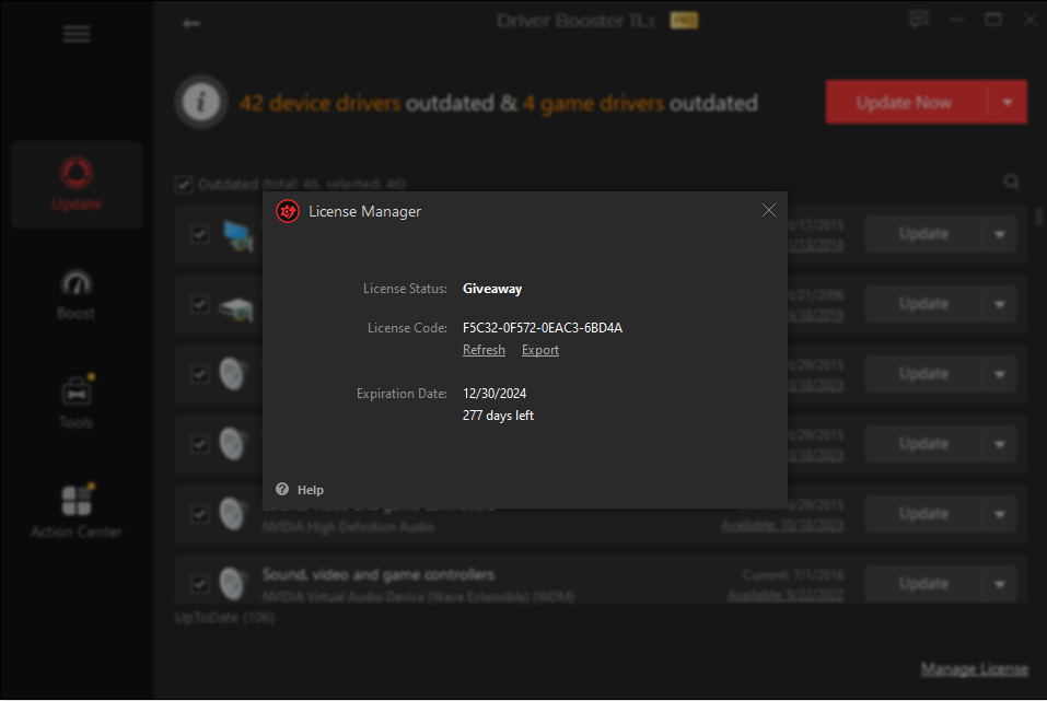 Key Driver Booster 11 Pro