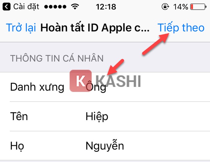 Thông tin cá nhân