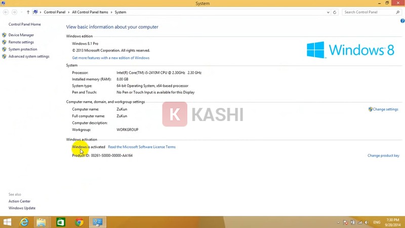 Màn hình hiện ra như này là thành công