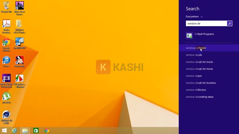 Nhấn vào "Window Defense"