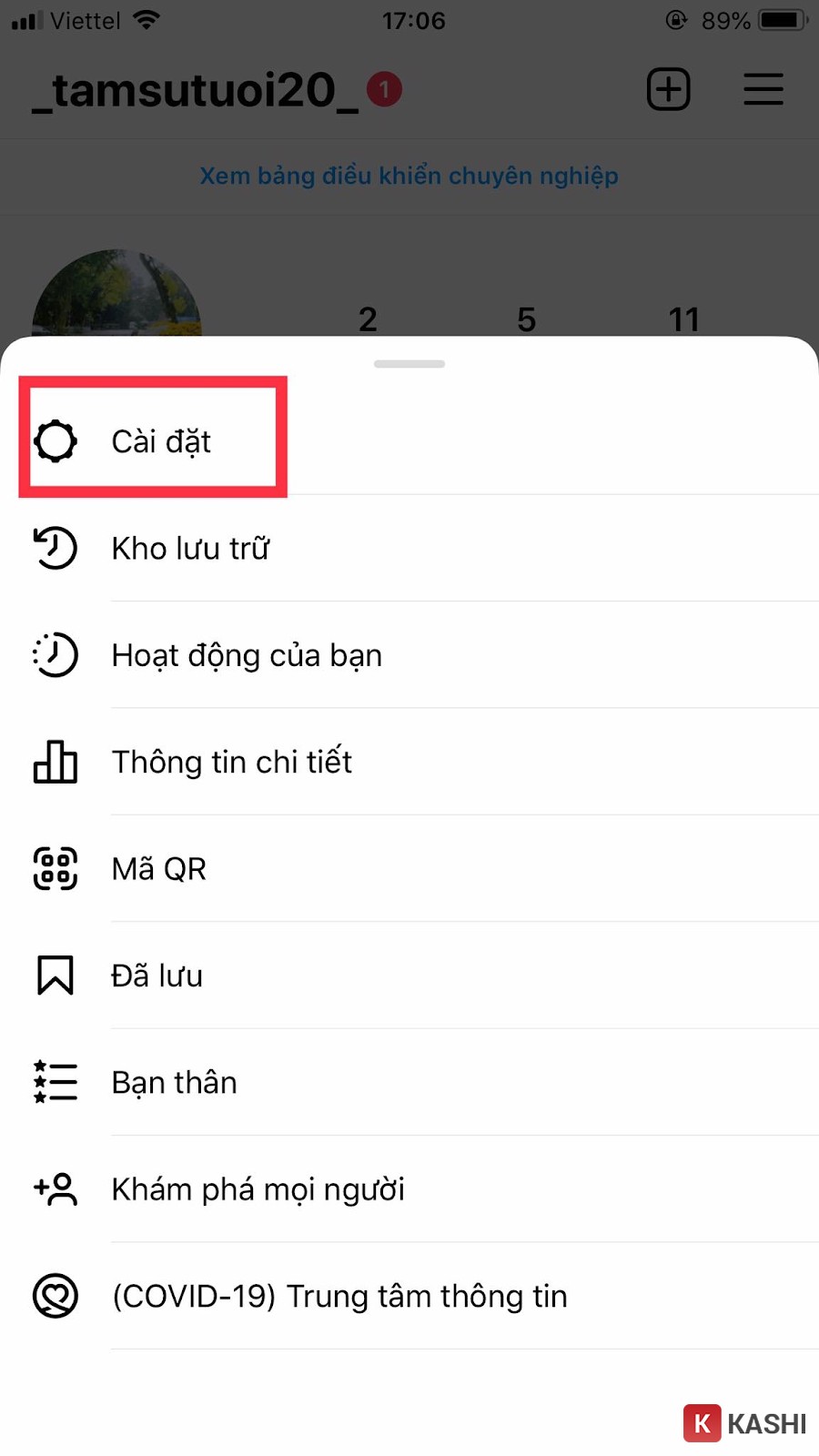 Nhấn “Cài đặt”