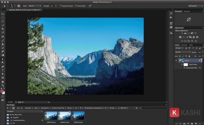 Không gian làm việc Photoshop CC 2018