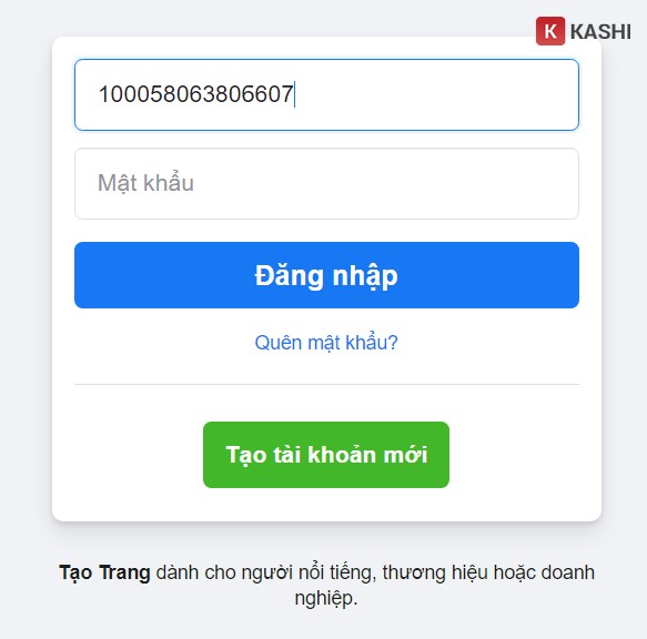 Đăng nhập bằng ID