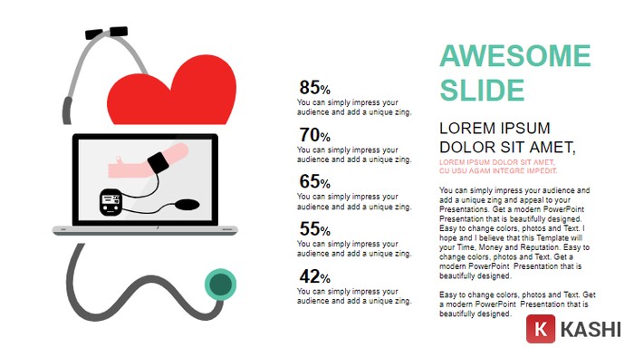 Slide PowerPoint mô tả chi tiết thiết bị y tế