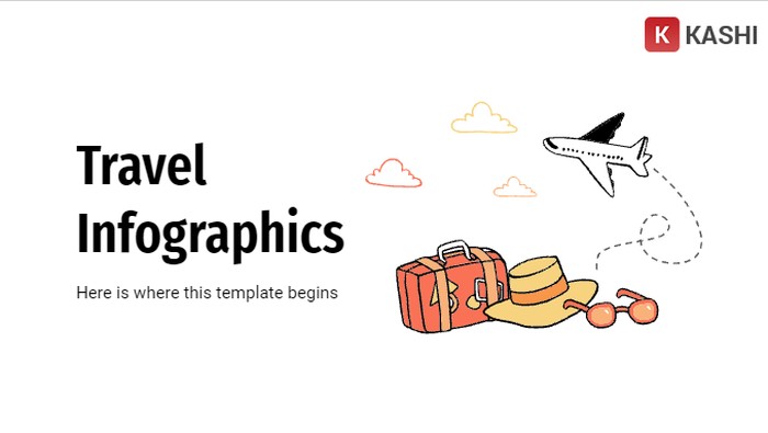 Bìa của mẫu PowerPoint Travel Infographic