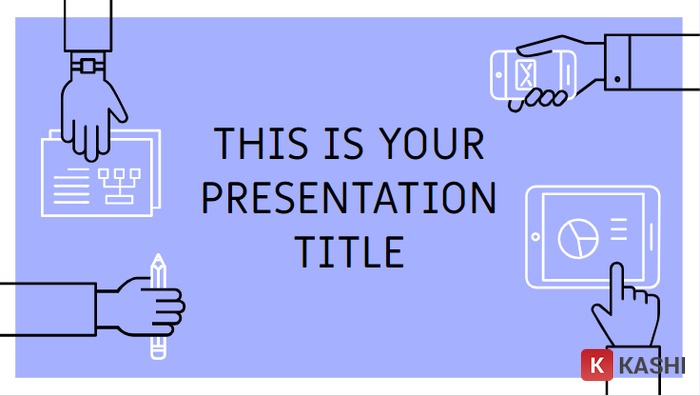 Slide bìa PowerPoint xanh lam