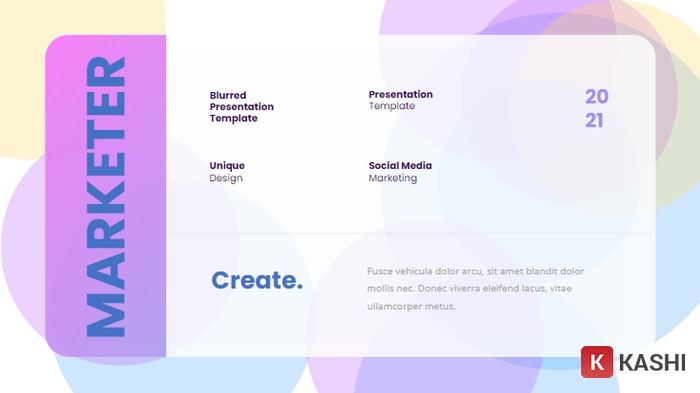 Mẫu PowerPoint tông màu neon