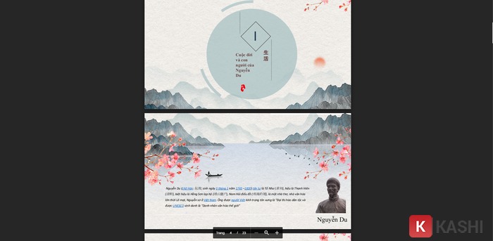 Mẫu PowerPoint về nhân vật lịch sử Việt Nam - Nguyễn Du